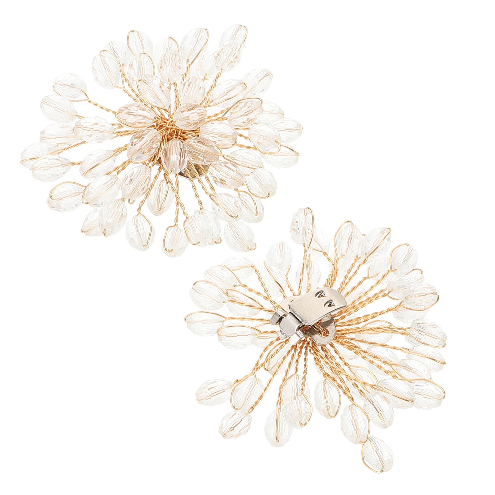 

Crystal Flower Shoe Buckle Decorative Clips Imitation Diamond Bridal Women Flats Wedding Decoration Shoe Clip Jewelry