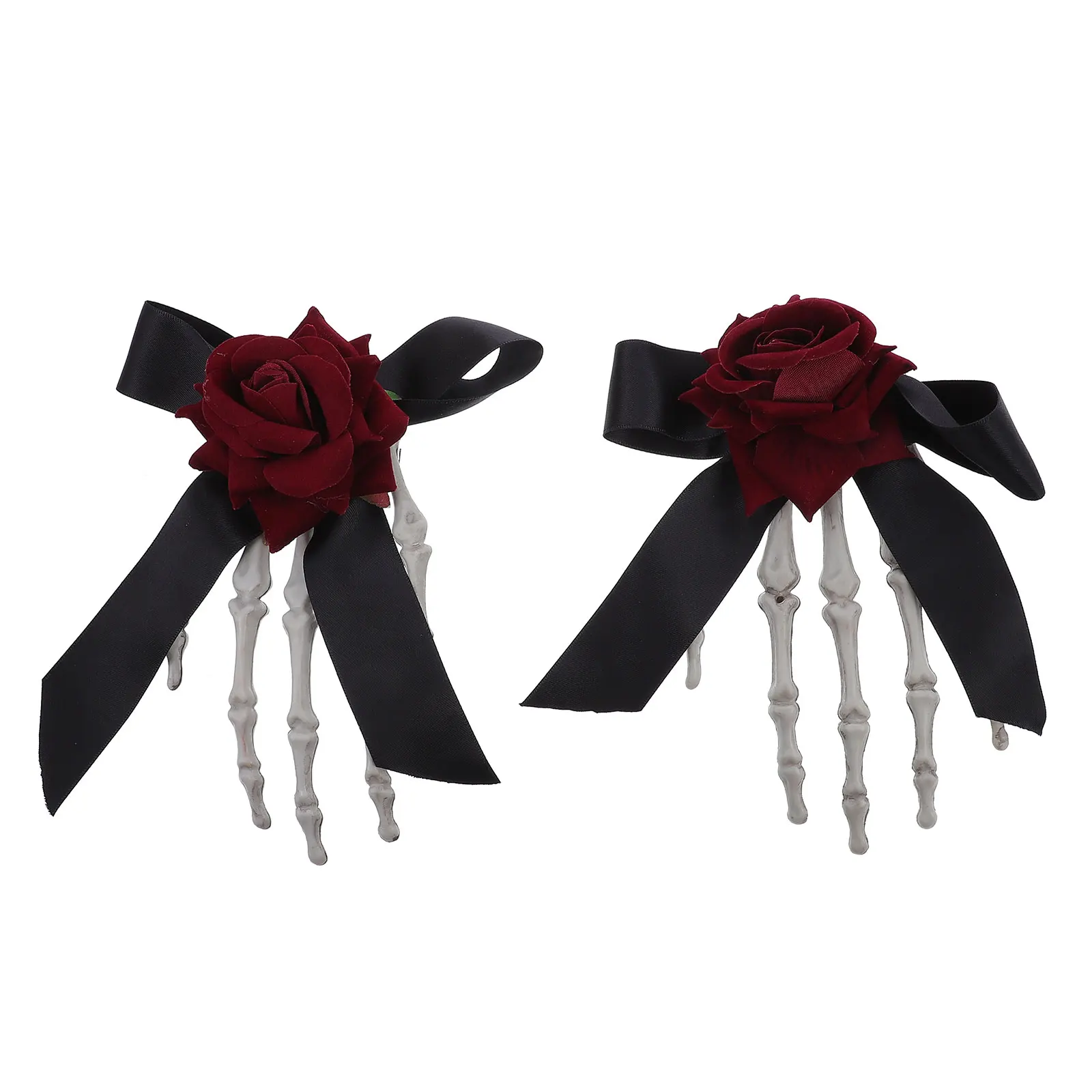 

2pcs Halloween Hair Clips Hand Barrettes Strong Party Accessories Creative Design Non Deformation Lasting