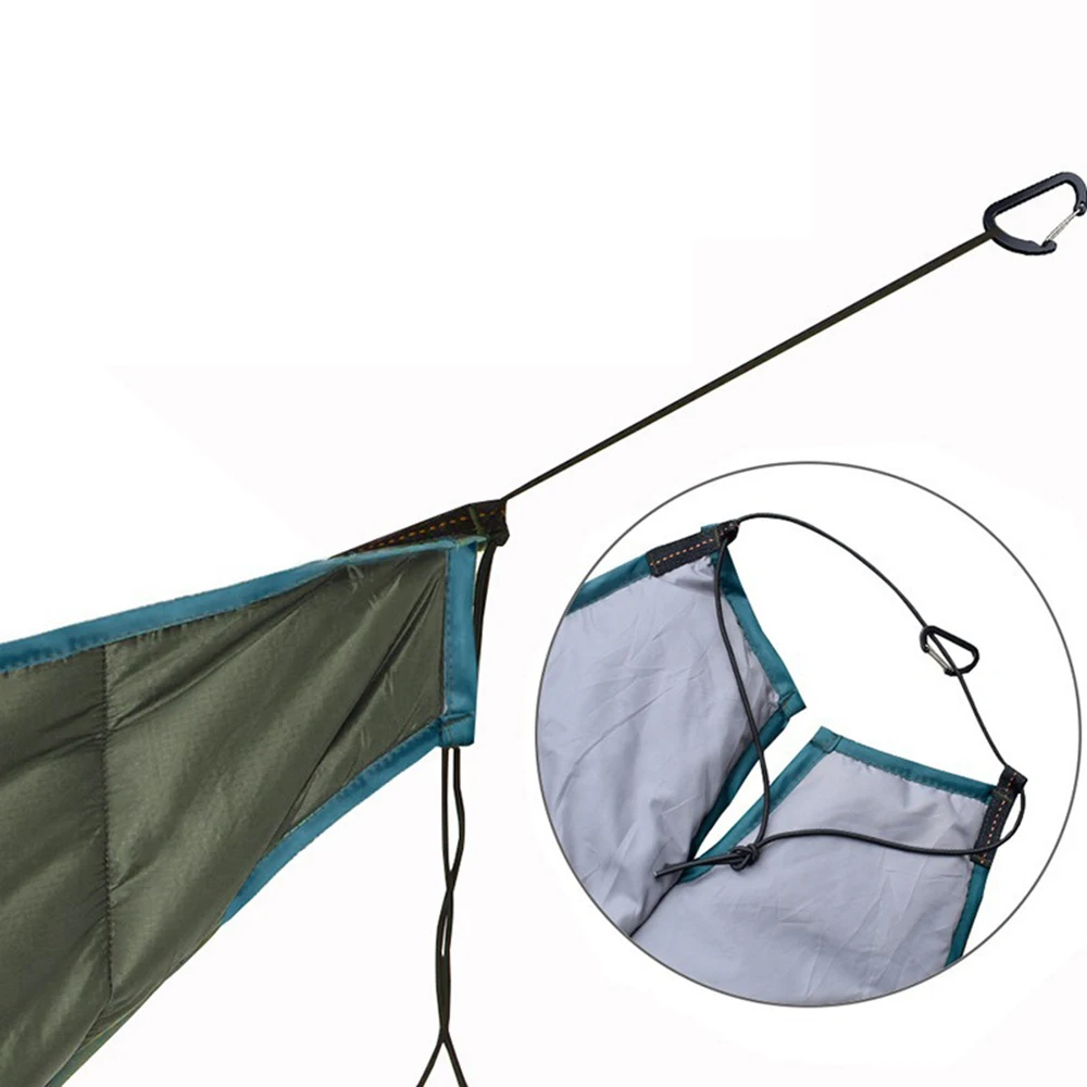 Wszystko-w-jednym Hamak Śpiwór Zimowy Kemping XL Przenośne Łóżko na Zimną Pogodę z Ciepłym Kocem Lekki Plecak Turystyczny 0,84 kg