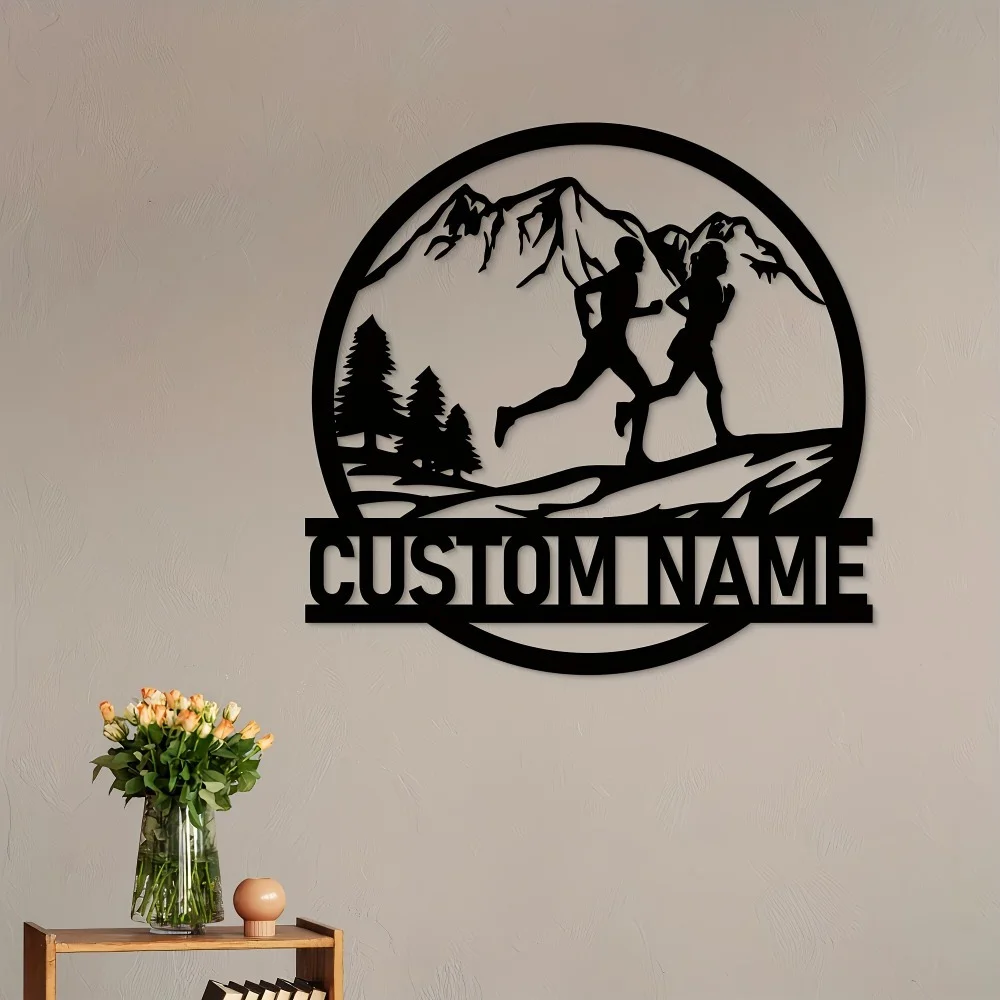 

Tailored Metal Signs Marathon Runners Eye - Catching Outdoor Track Decor Wall - Hung Nameplates Address Indicators for Homes