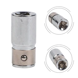 Adaptateur de jeu de douilles à cliquet, support d'embout hexagonal, convertisseur de douille universel, clé à dégagement rapide, outil manuel, outils de réparation, 1/4