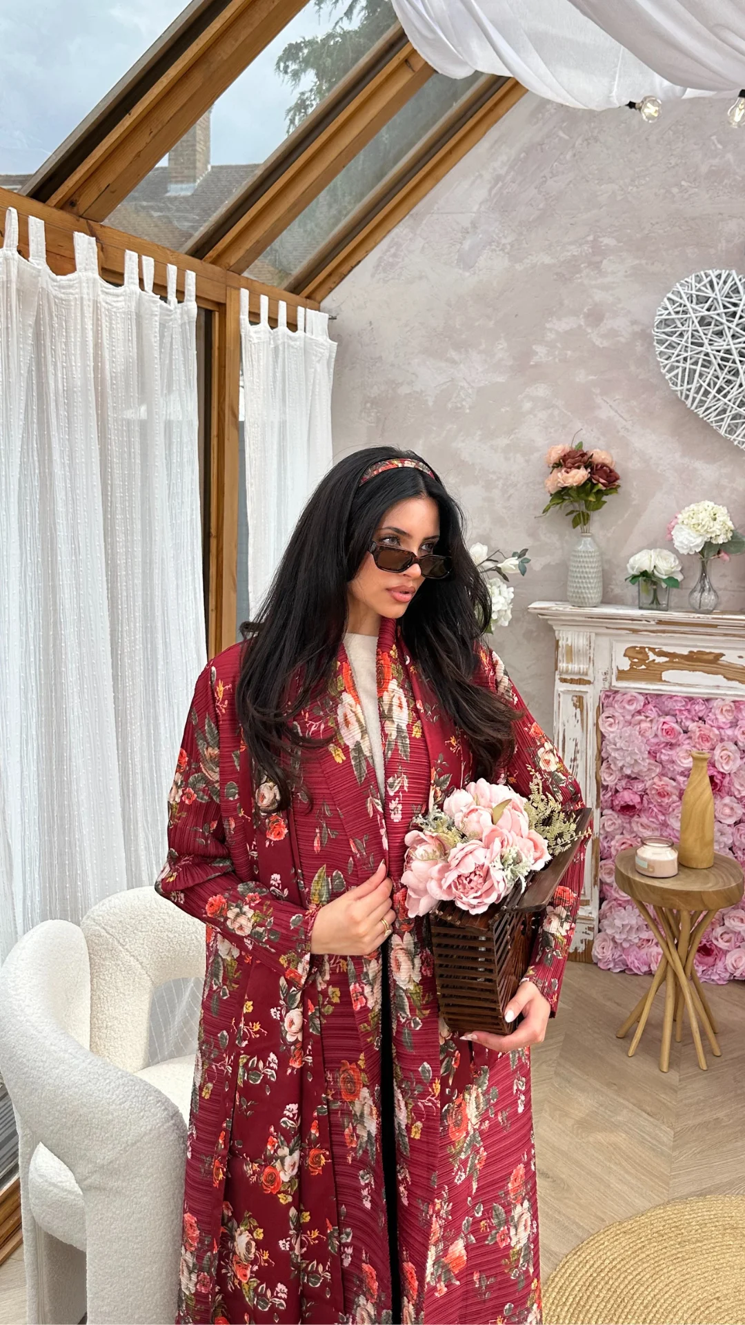 عباية نسائية أنيقة من KAF مع سترة مطبوعة كلاسيكية برباط فضفاض مقاس كبير ثوب مسائي غير رسمي ملابس مأدبة رائعة #4