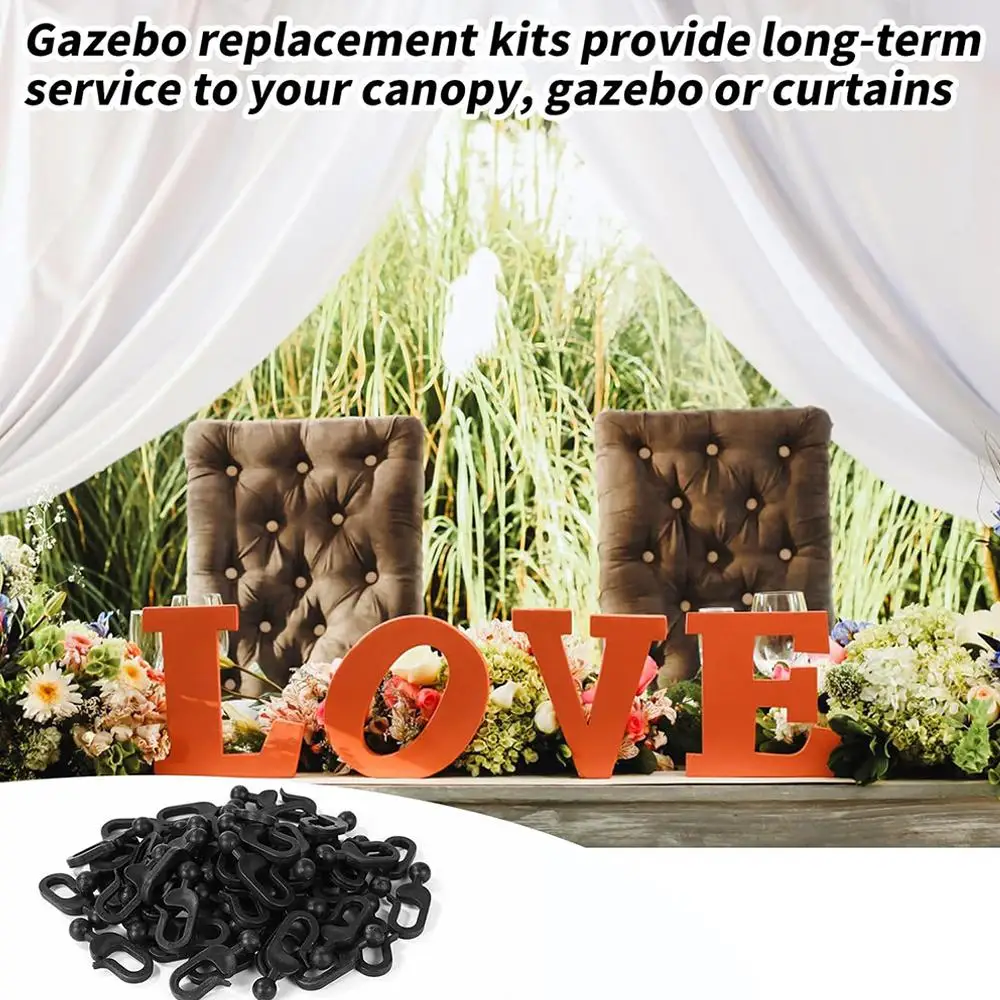 أكشاك الستارة السنانير خيمة الباب القماش السنانير الملحقات البلاستيكية لستارة الشاش الشفاف الشماعات غير القابل للصدأ للسياج داخلي