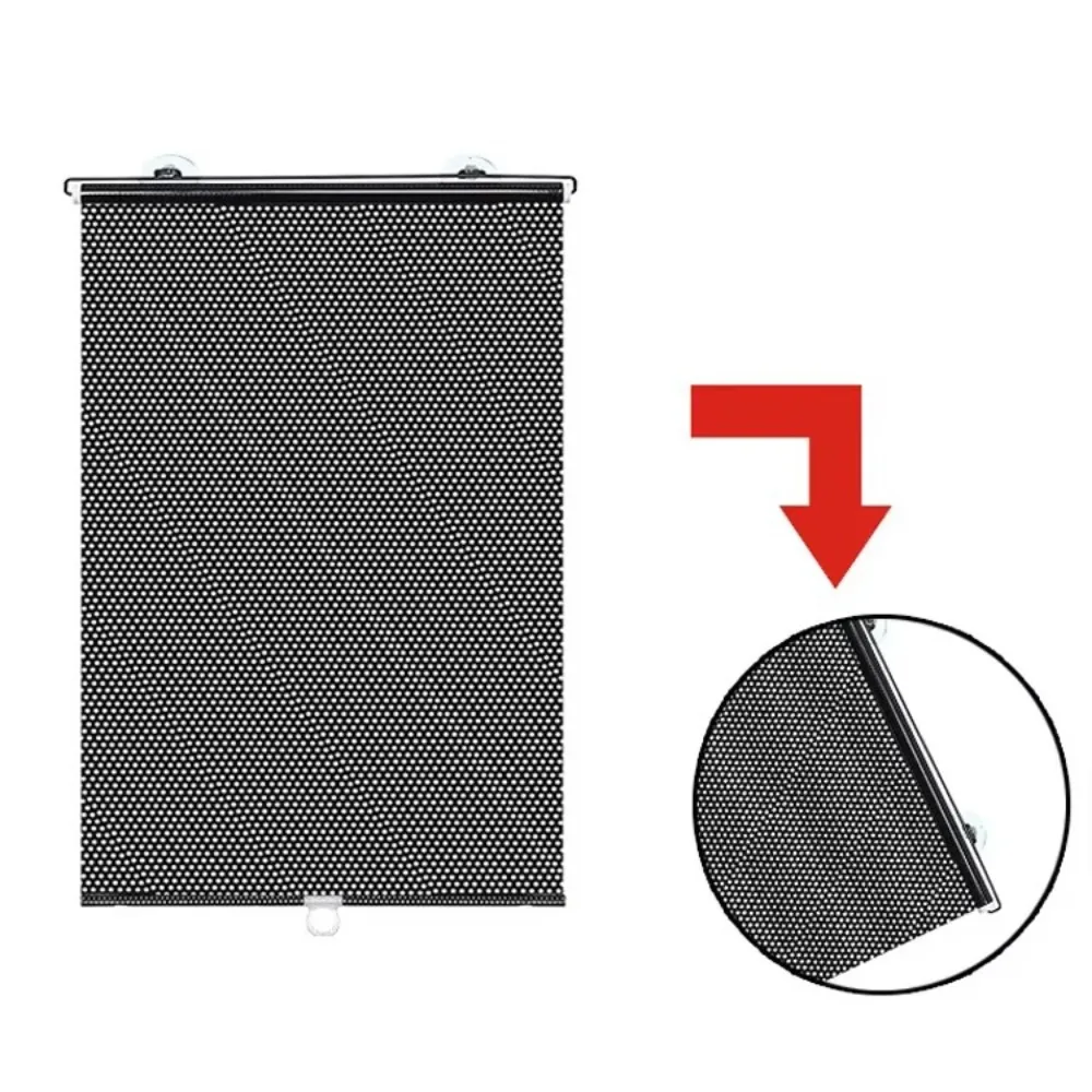 Curtains No Drill Roll Curtain Movable With Suction Cup Blackout Roller Blind Black Out Blinds Car