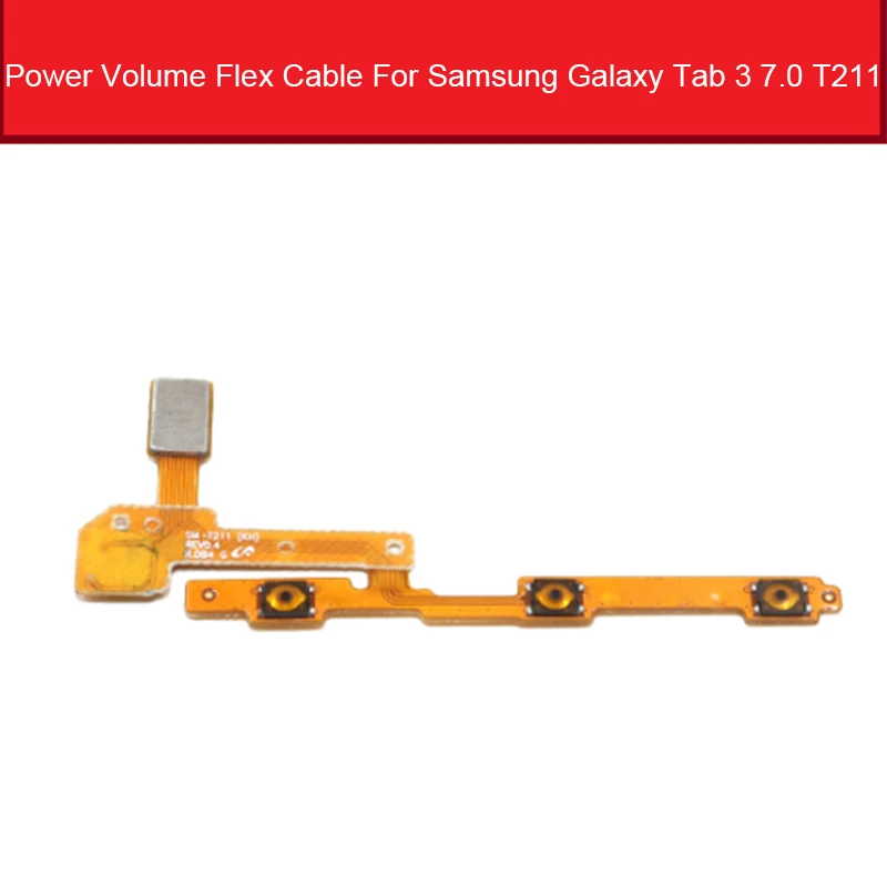 

Side Button Power Volume Flex Cable For Samsung Galaxy Tab3 7.0 T211 Power Sound Control Tablet Keypads Replacement