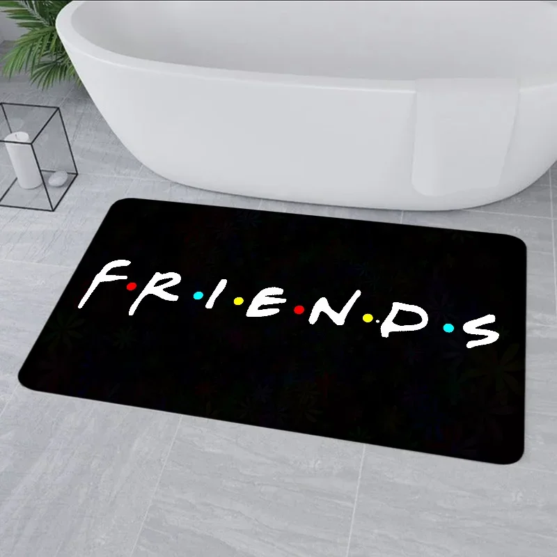 Diatom Mud Door MatKitchen Floor Mat Fluffy Doormat Friends Tv Show Bedside Non-slip Bedroom Mat Halllway Carpet Flannel Living