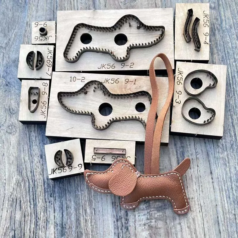 

Dachshund pendant knife molds, Dachshund bag pendant knife molds, DIY handmade leather product knife molds