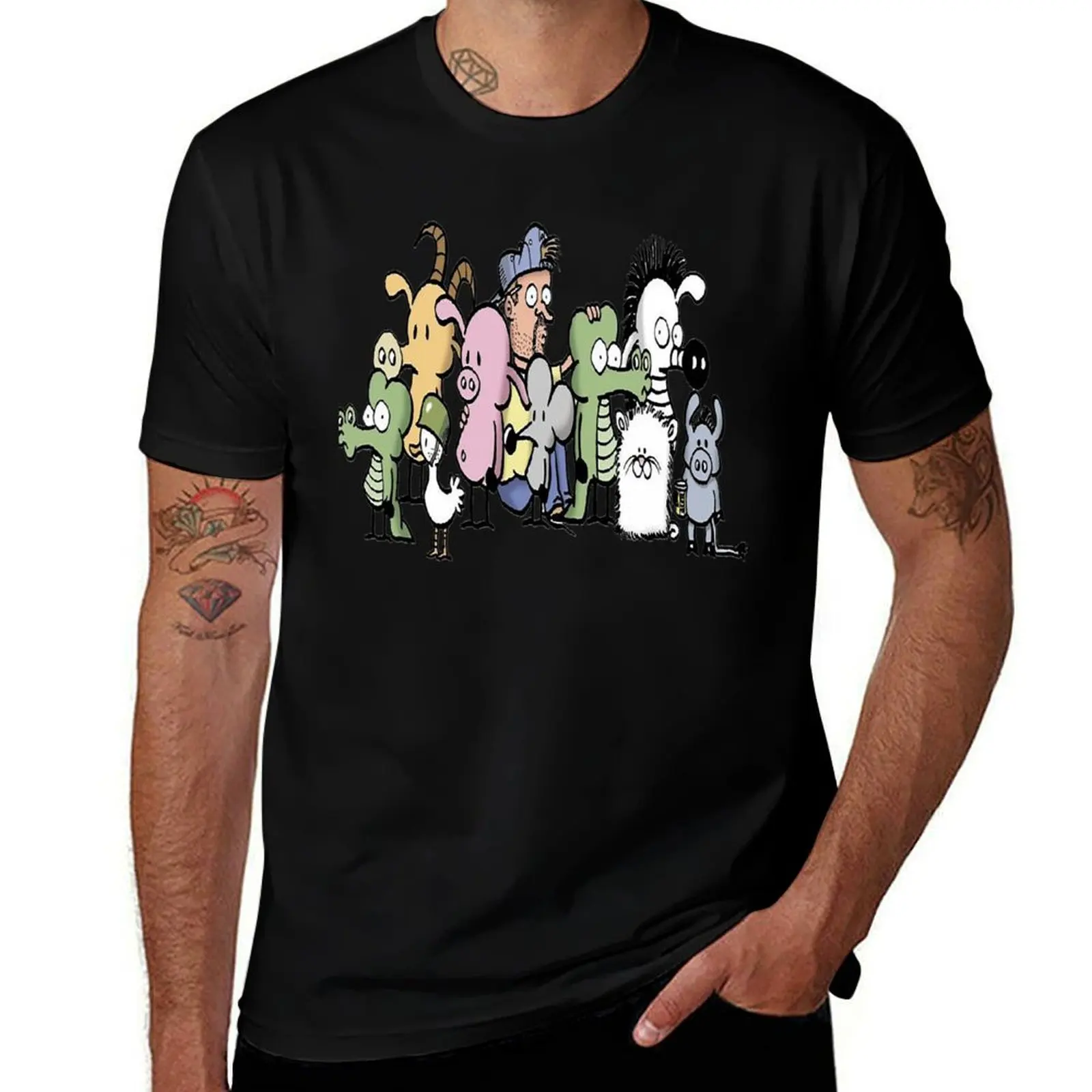 Pearls Before Swine T-Shirt Plus Size Solid Color T-Shirt