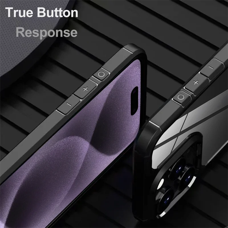 Luxe Schokbestendig Bumper Armor Transparant Case Voor iPhone 16 15 14 Plus 13 12 11 Pro Max X XS XR Zacht Frame Hard Acryl Cover