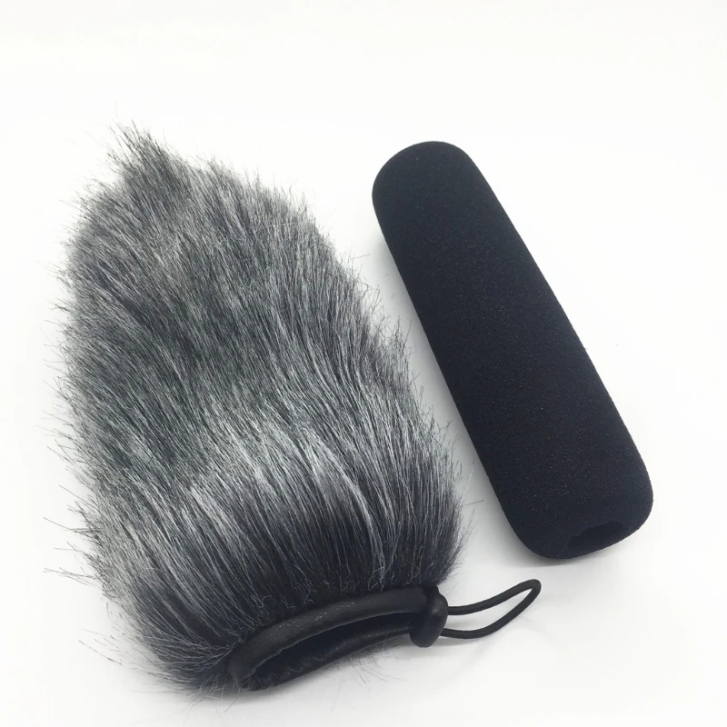 Outdoor Artificial Fur Wind Microphone Cover Muff Windscreen Sleeve Shield For Rode VideoMic Go Dead for CAT Windshield