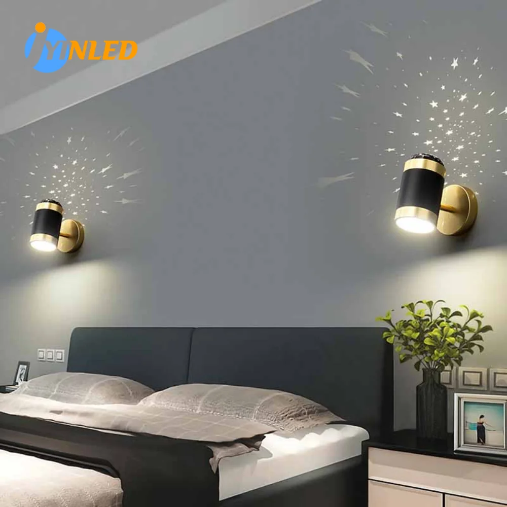 

Nordic LED Wall Lamps Bedroom Bedside Reading Wall Lights Aisle Background Lamp Indoor Decoration Home Lighting