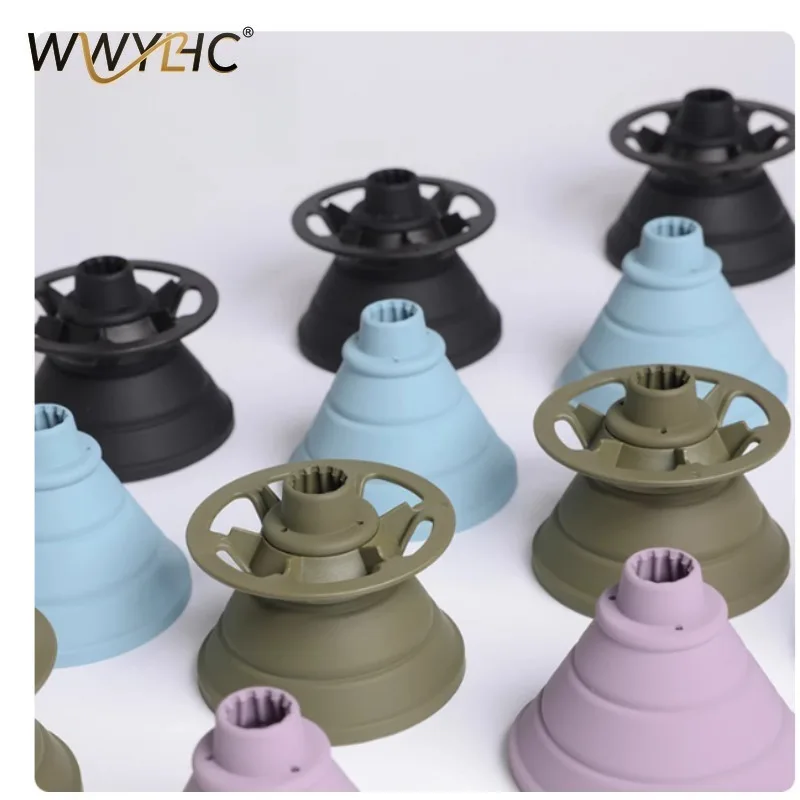 Suitable for Outdoor Travel Silicone Folding Filter Cup Portable Coffee  V60 Hand Flush  Storage