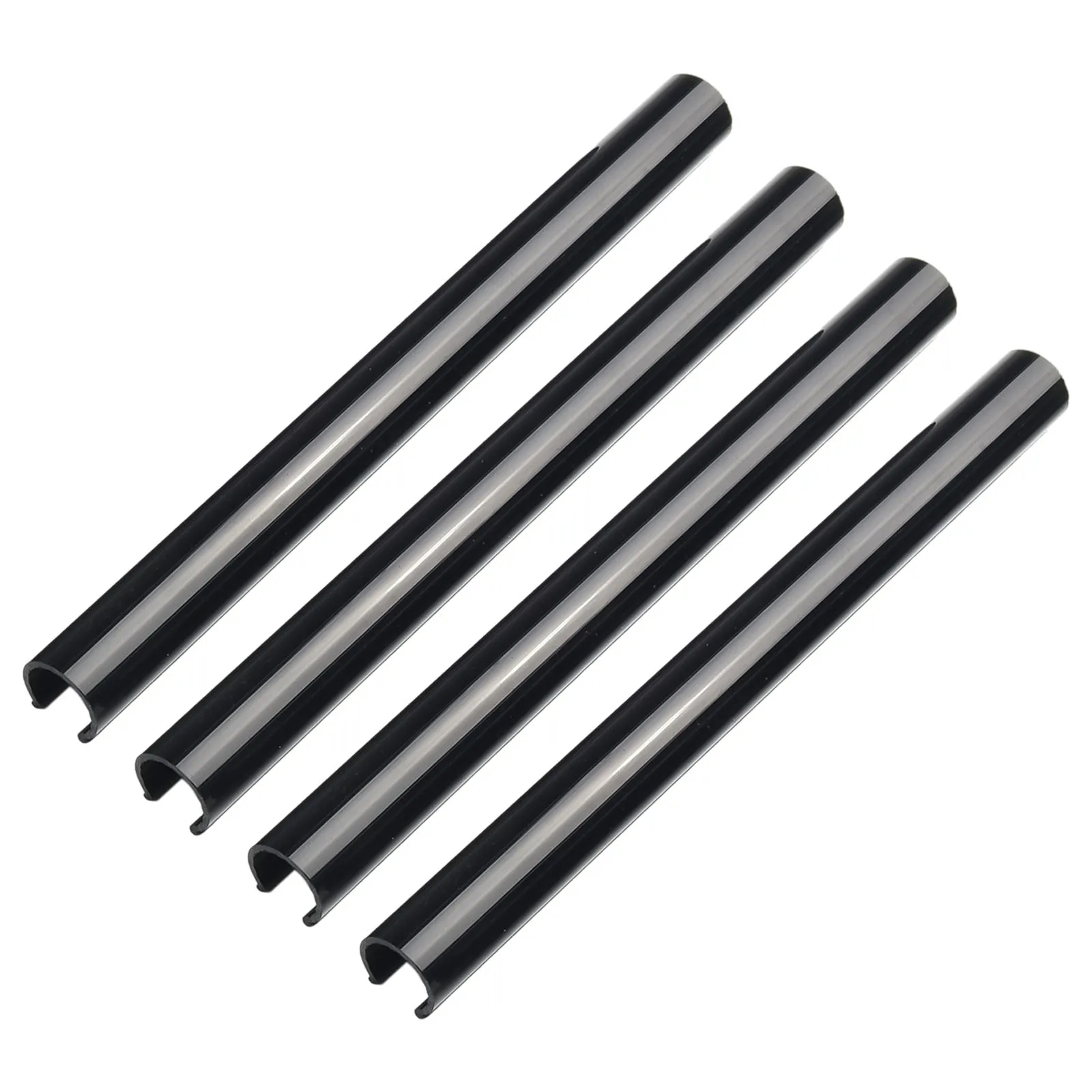 Radiator Pipe Covers Pipe Cover Tube Part Replacement 4pcs Plastic White 200mm Chrome Radiator Versatile Usage