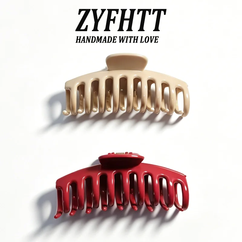 1/5 Stück ZYFHTT Weiche Silikon-Haarspange für Frauen, Täglicher Gebrauch, Koreanischer Stil, Haifischklammer, Modische Mädchen-Haarspange – Detail 25