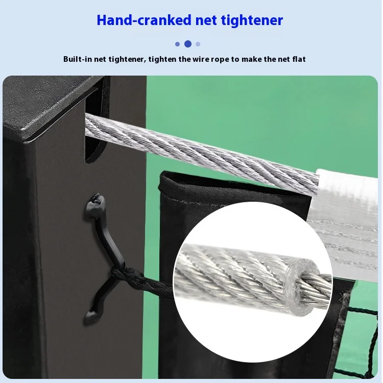 Professional Mobile Peak Ball Tennis Post Detachable Indoor Outdoor Grid for Pickleball Game Sports Court Equipment
