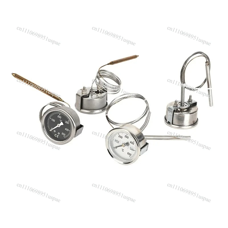 500degree Pizza oven thermometer, kiln thermometer Stainless steel high-temperature resistant pointer thermometer