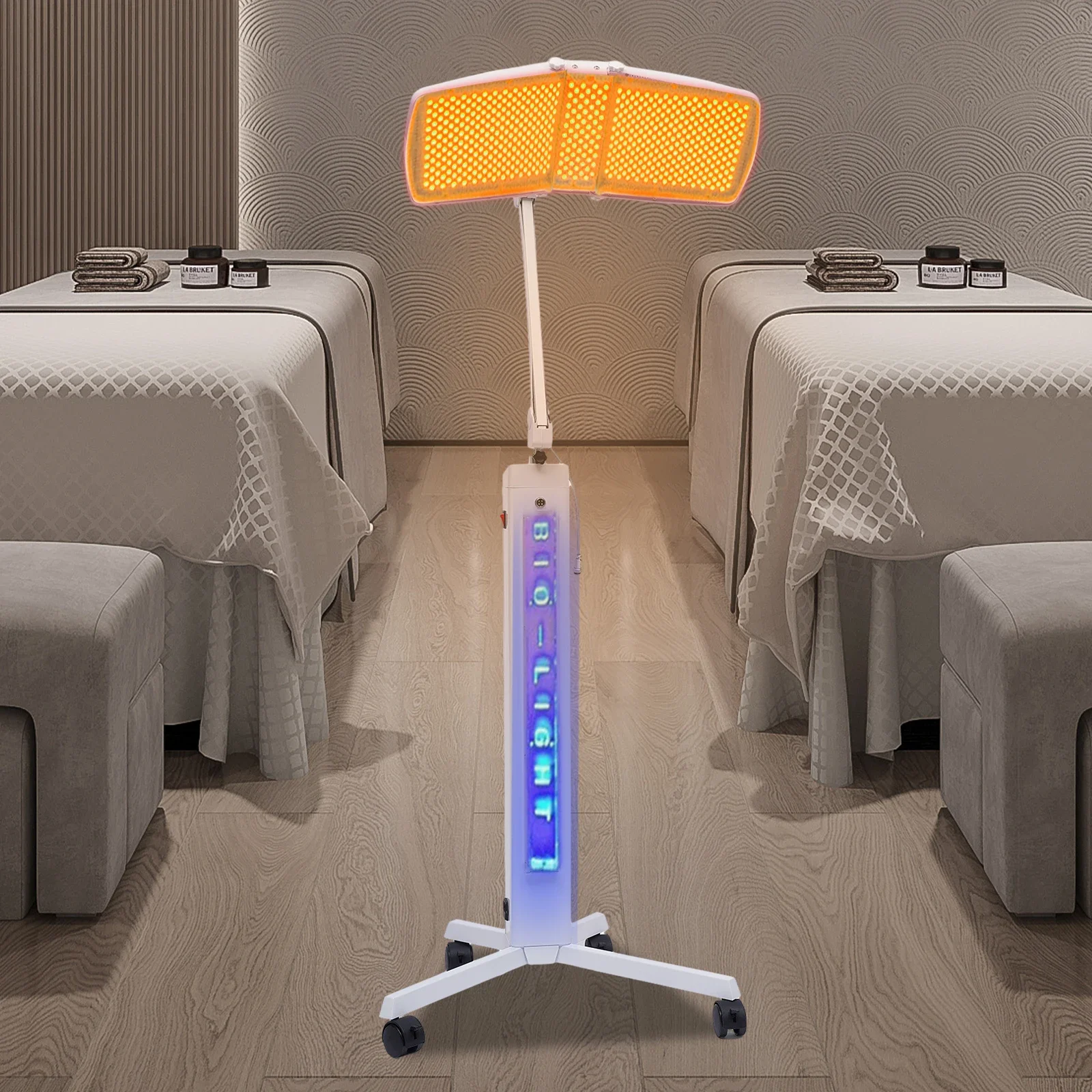 

Сенсорный экран, отбеливание лица, уход за кожей, косметическое оборудование, светодиодная маска для лица, 7-цветная светодиодная фотонная лампа PDT для лица, тела для салона, спа