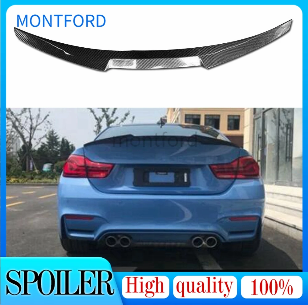 

M4 Style Carbon Fiber Rear Roof Spoiler Trunk Lip Wing For BMW 4 series F36 4-door Sedan 428i 430i 435i 2014 - UP