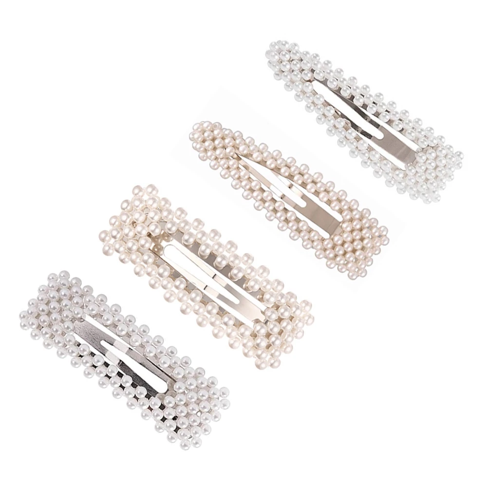 

Pearl Hair Clips Women Barrettes Girls Accessories Bridal Ladies Fashion Hairpins Decorations Wedding Party Daily Life Hair