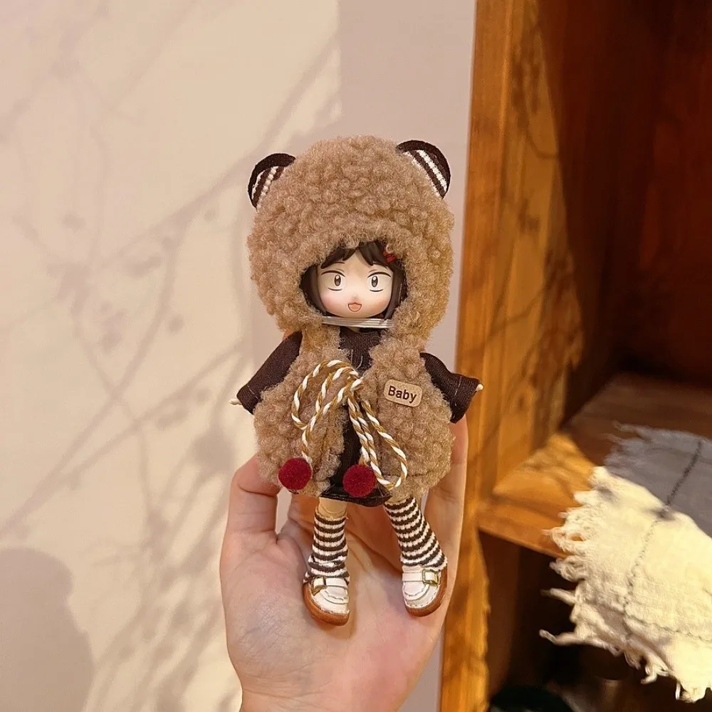 かわいいセーターコート 1/8 1/12 BJD 服かわいい着替え衣装セットカジュアル秋と冬スタイルのドレス女の子ギフト