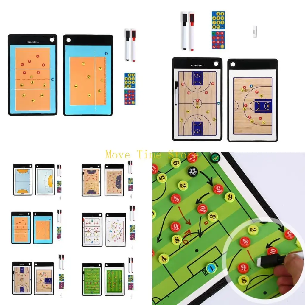 

92ME Coaching Clipboard with Marker, Basketball Dry Erases Board for Coaches Football