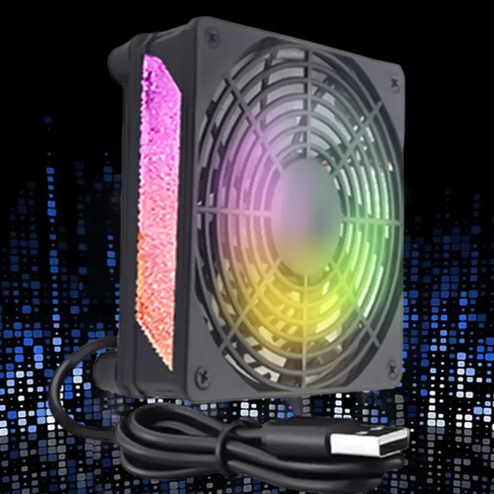 Настольный вентилятор с эффективным Usb, Компьютерный Вентилятор для Android ТВ-приставки, роутер с бесшумным рассеиванием тепла, аксессуары для кулера ЦП с одним/двойным