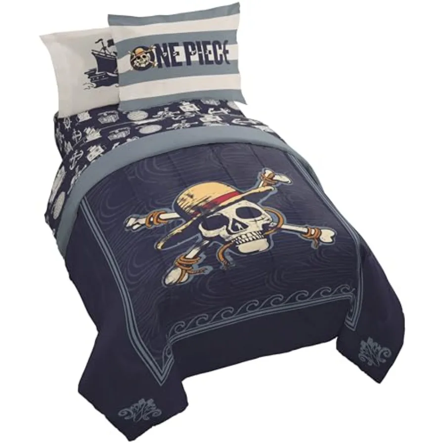 

Комплект постельного белья с одеялом, включает в себя комплект простыней и наволочки, супермягкое аниме-постельное белье с принтом черепов и БС.