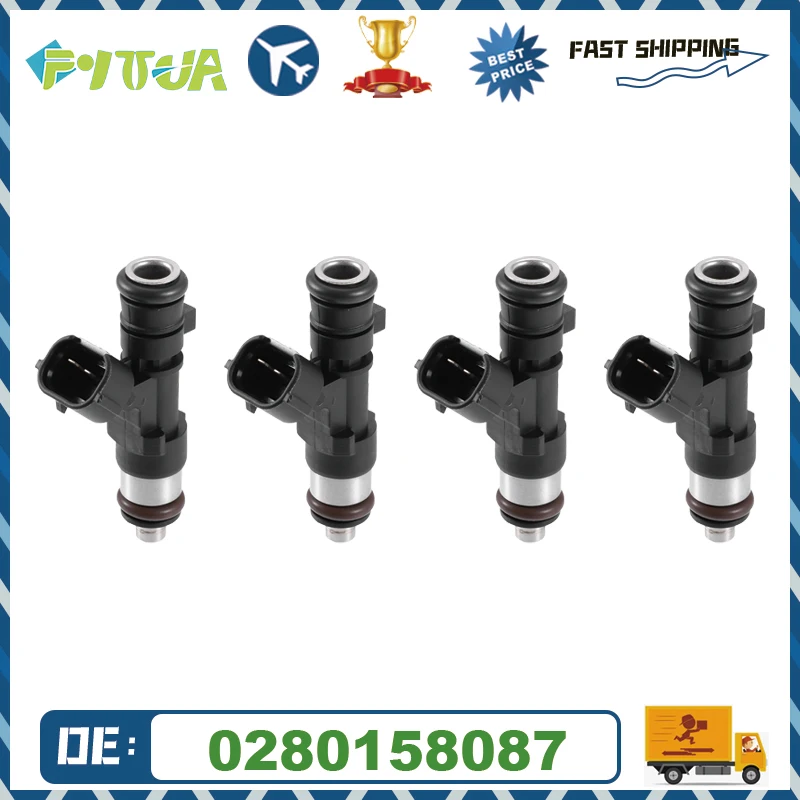 Buse d'injecteur de carburant de haute qualité, 4 pièces 0280158087 06A 906031 CC pour VW New Beetle 2.0 1998-2010