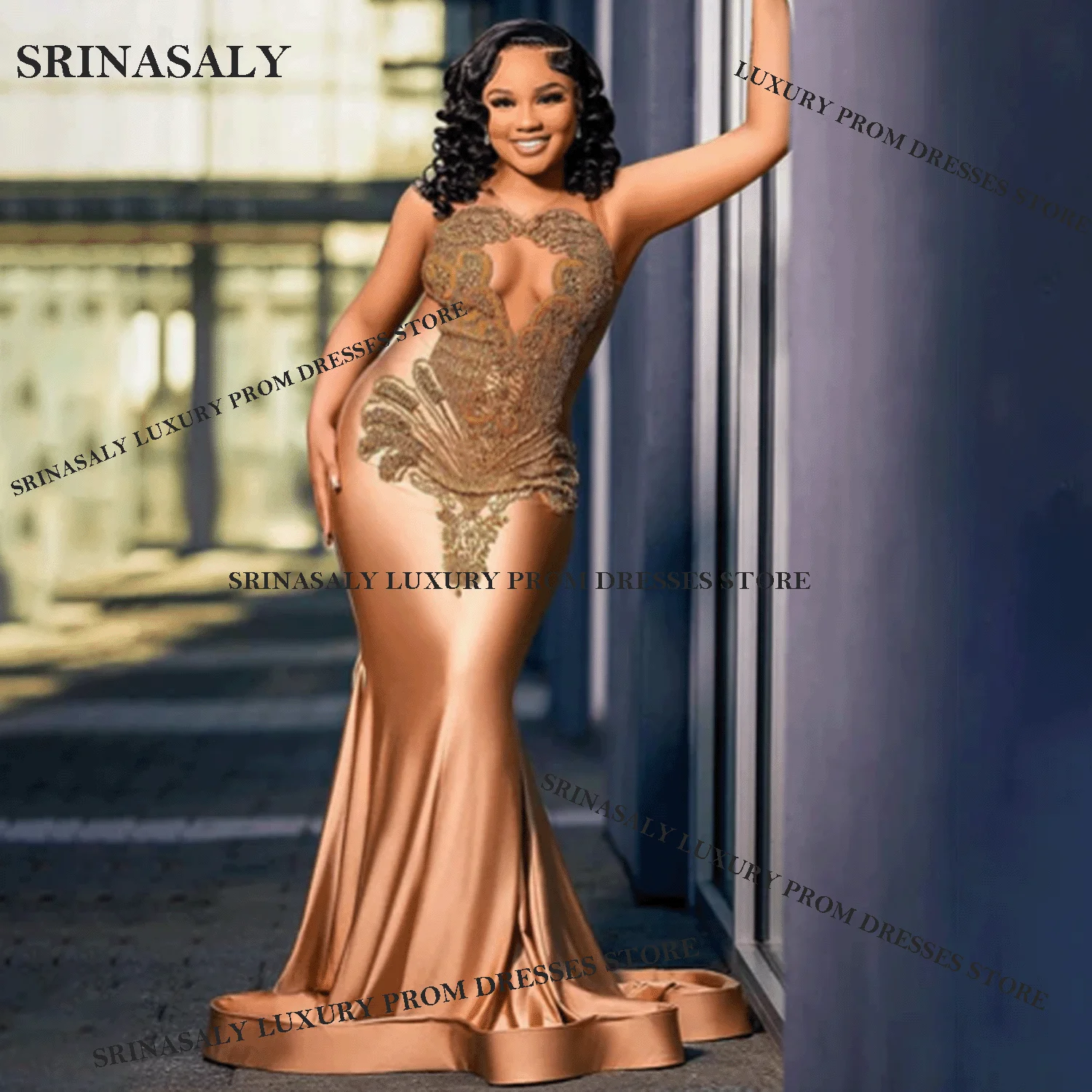 Customized Luxury Lace Long Mermaid Prom Dresses For Beading Crystal Diamond Beading Exquisite 2025 Open back Evening Gown Robe