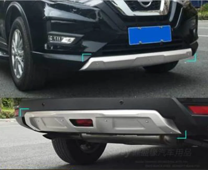 

car-styling For Nissan X-Trail T32 2017 2018 2019 2020 metal front /rear bumper bottom guard protector accessories