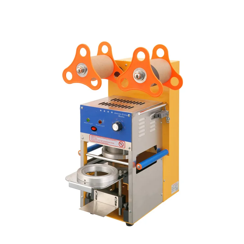 Cup Sealing Machine/cup Sealer Portable Automatic Milk Tea Plastic Paper 22/23.5KG 400-600cups/h 95/75mm Cartons Stainless Steel