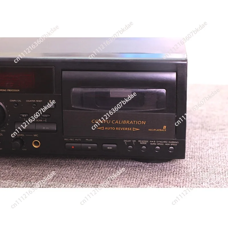 Dual Cassette Deck Recorder Auto Reverse 2-Way Tape Player Vintage Hi-Fi Stereo Audio Equipment