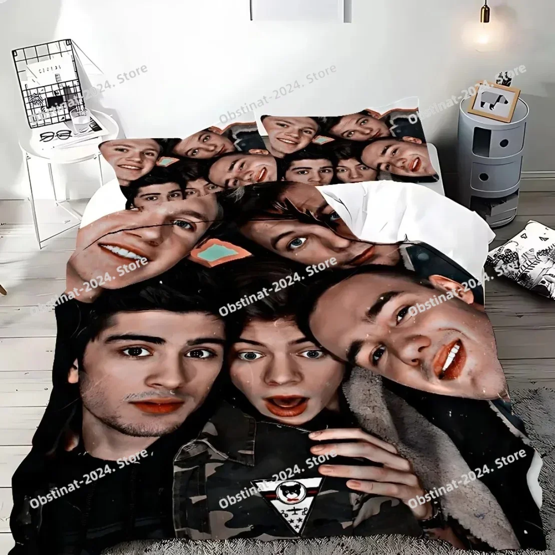 United Kingdom Rock Band Duvet Cover One-Direction Rock Printed Bed Set Pillowcase Bedding Set Bed Linen Sheet Quilt Cover Full