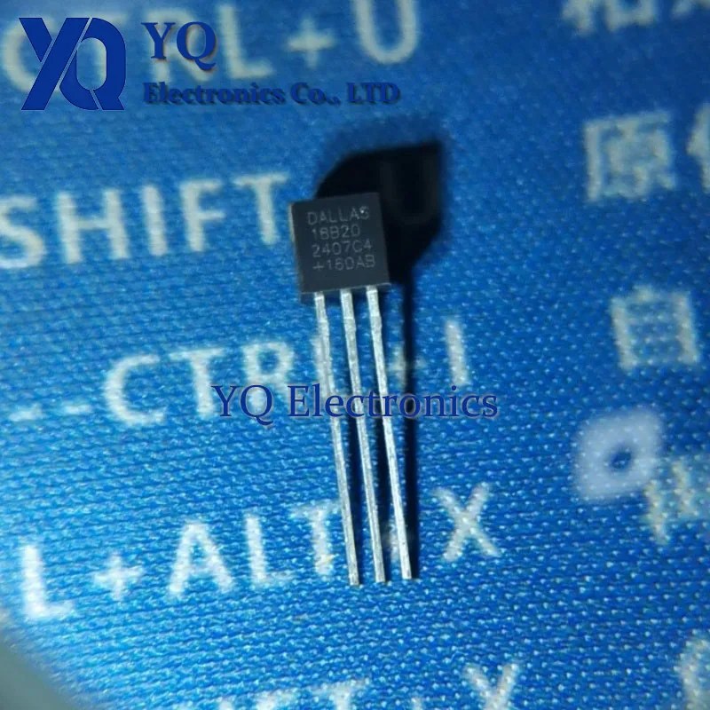 5PCS/lot New OriginaI DS18B20 DS18B20+ TO-92 Programmable digital temperature sensor