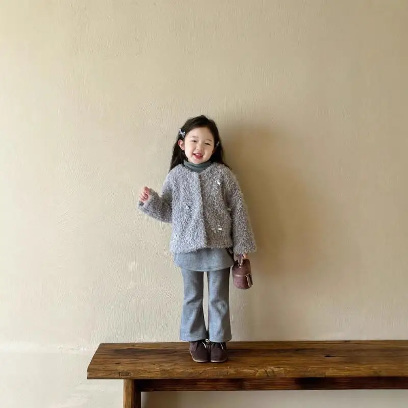 

2025 Girls' Autumn Winter Warmth Coat New Fashion Pure Color Jacket Thicken Comfortable Casual Style Children Clothing Outdoor