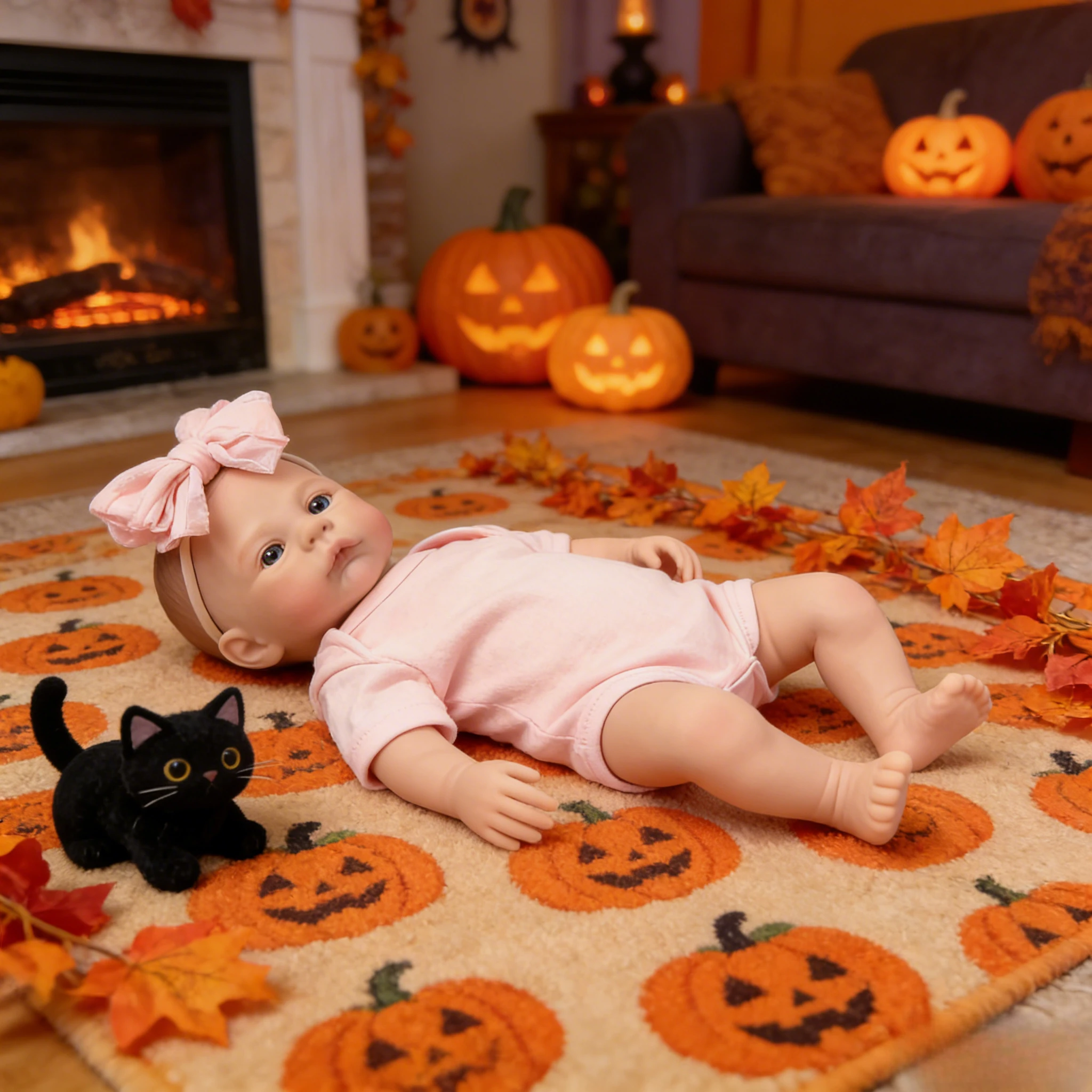 48CM Meadown Reborn Dolls Cute Baby Toy with Full Vinyl Body Toddler Play House Fashion Gift for Children