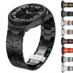 Original Interface No Gap Strap for Samsung Galaxy Watch 6 Classic 47mm 43mm Metal Stainless Steel Watch 4/5/6/7 44mm 40mm Band