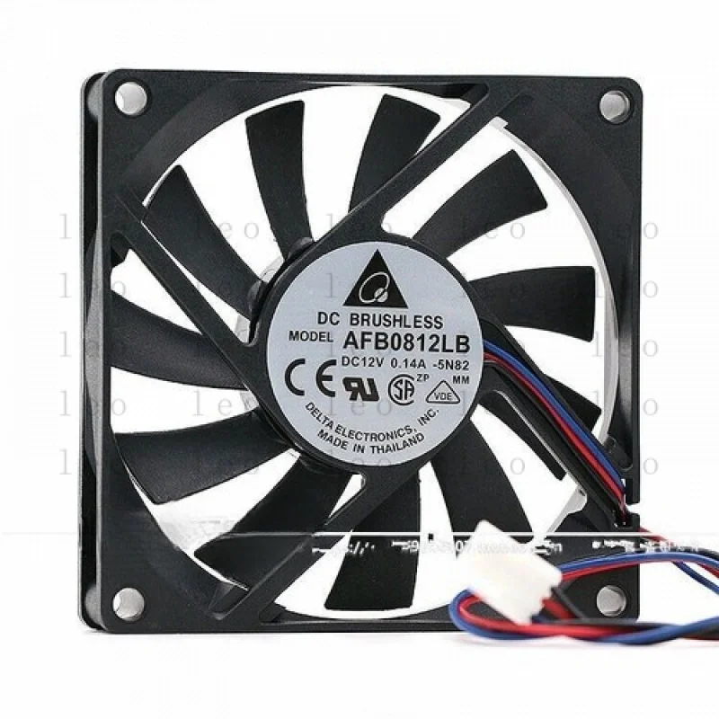 

FF 1 шт. вентилятор AFB0812LB DC12V 0,14A 8015 8 см 3-контактный двойной вентилятор охлаждения # А6-11