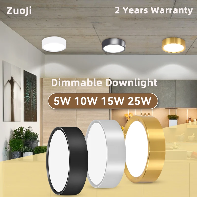 downlight led dourado com holofote regulavel lampada de teto cozinha e iluminacao de loja 5w 10w 15w 25w 185265v 01