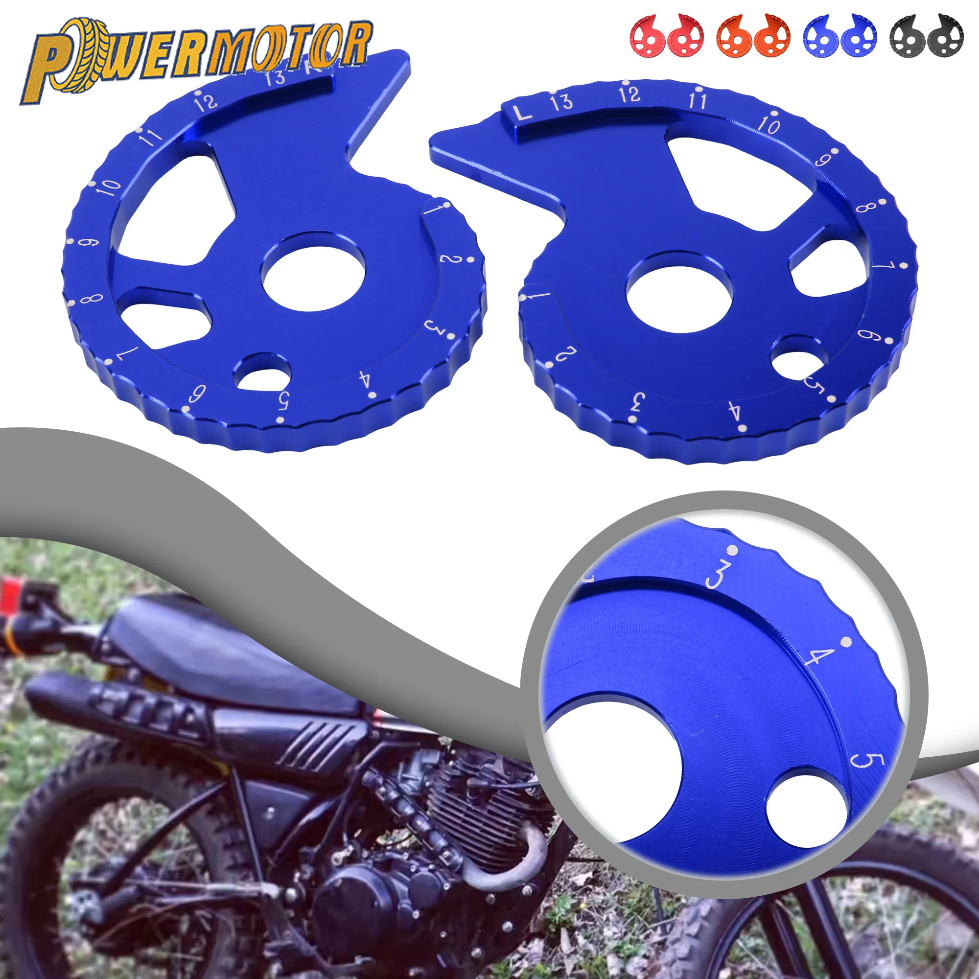 

For HONDA CRF150F CRF230F CRF230L CRM250AR Motorcycle Chain Guide Adjuster Regulator For Yamaha TW200 XT225 XT250 CNC Accessorie