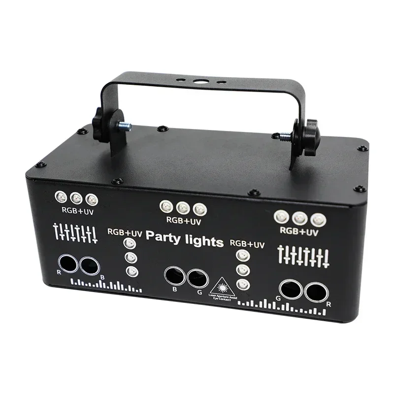 Projecteur stroboscopique professionnel RGB LED UV pour scène et DJ, éclairage de vacances pour Club, mariage, décoration d'éclairage de noël
