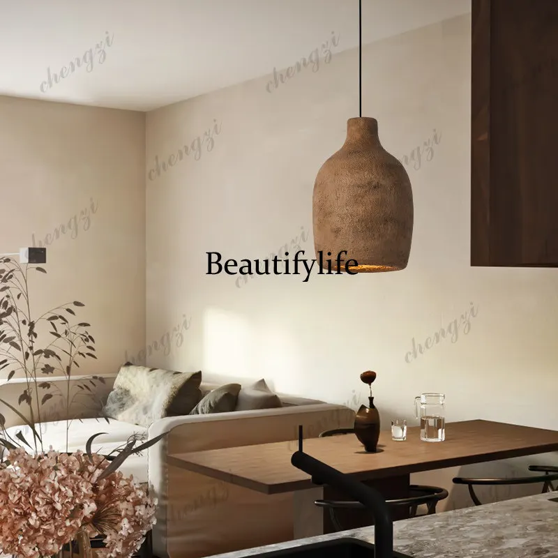 Japanese-style wabi wind chandelier dining room lamp bedside bedroom lamp living room bar desk study