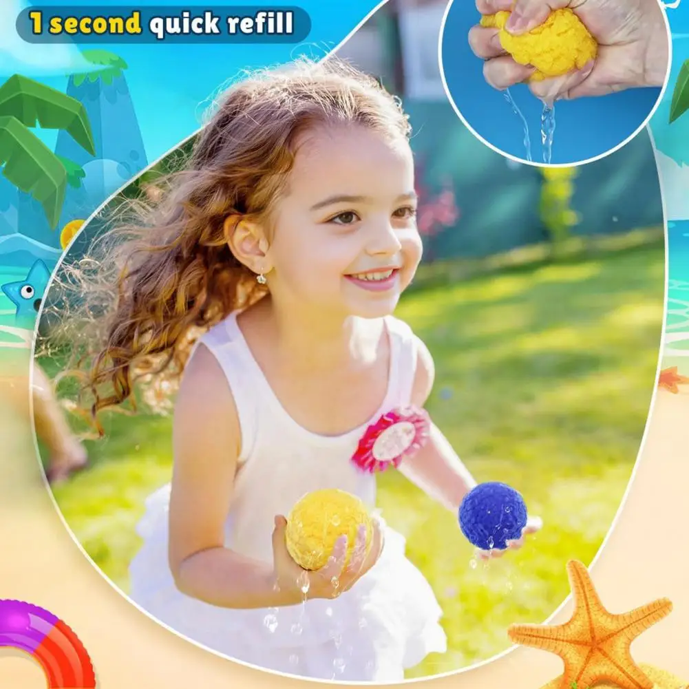 Balões de água de preenchimento rápido balões de água reutilizáveis respingo bolas para crianças ao ar livre jogo de água diversão recarregável para meninos para quintal