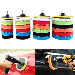 8Pcs Car Polishing Kit Polish Pad 3/7/5 Inch Car Polishing Disc Waxing Sponge Car Polisher Buffing For Car Polisher accessories