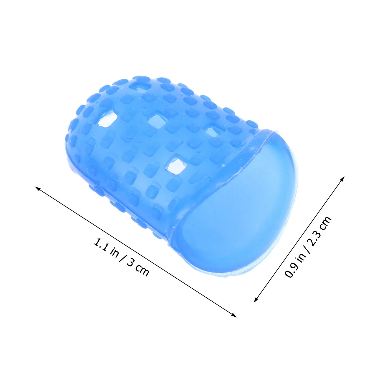 3Pcs Anti-Scalding Non-Slip Fingertip Protector Dark Blue Size L Finger Tips Protection for Counting Collating Sorting Guitar