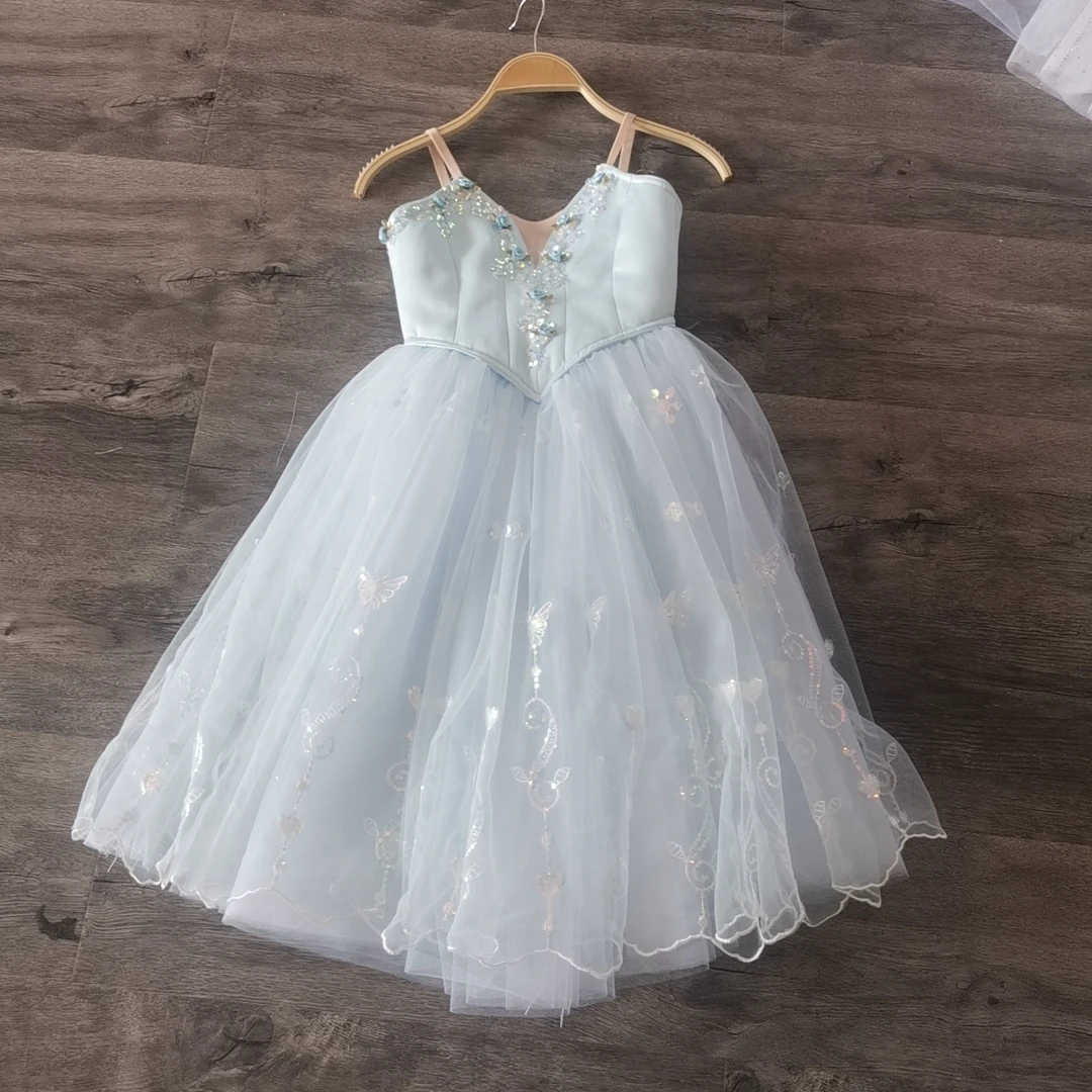 Professional High Quality Custom Size Custom Color Kids Girls Women Adult Performance Wear Ballet Costumes Long Romantic Tutu