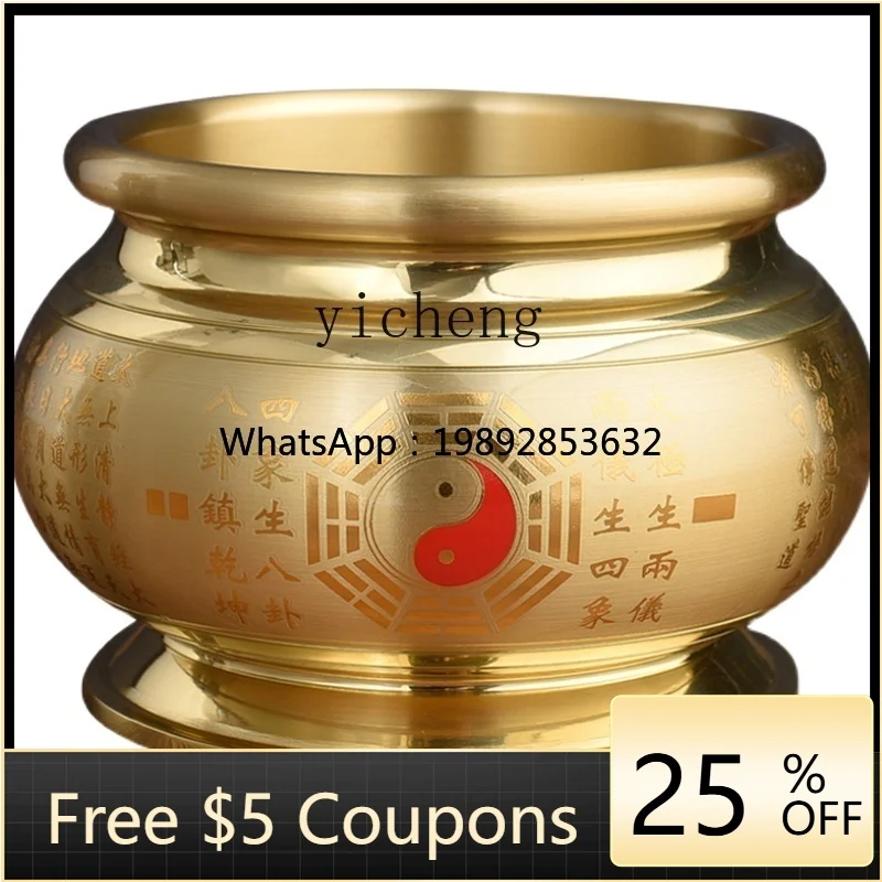 J-3  pure brass incense burner set Shangxiang household indoor offering fruit plate electric candle lamp