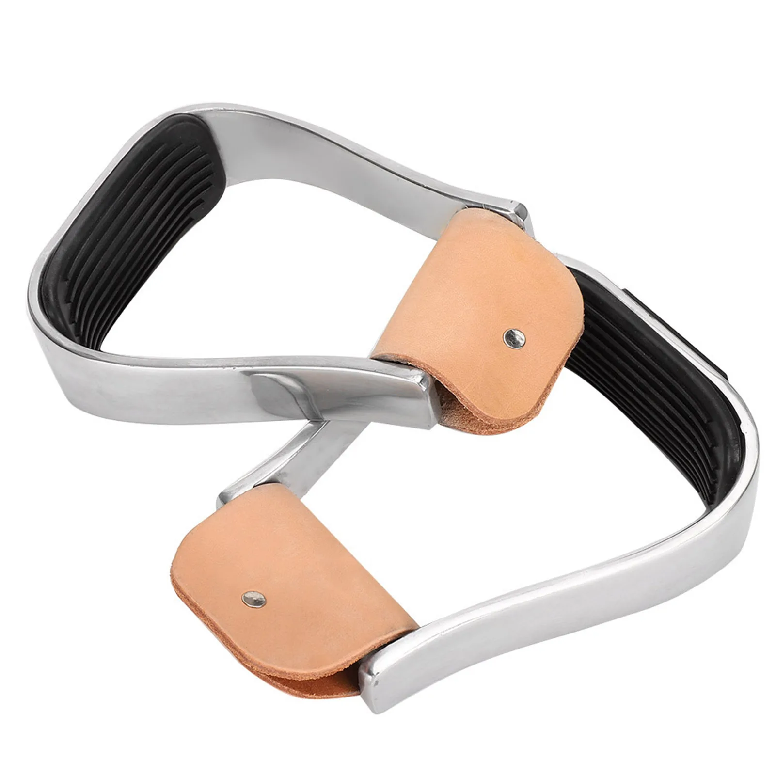 2 قطعة ركاب ركوب الخيل الغربية الحصان السرج تك الجرموق الألومنيوم خففت الركاب الغربية لتدريب الحصان #2