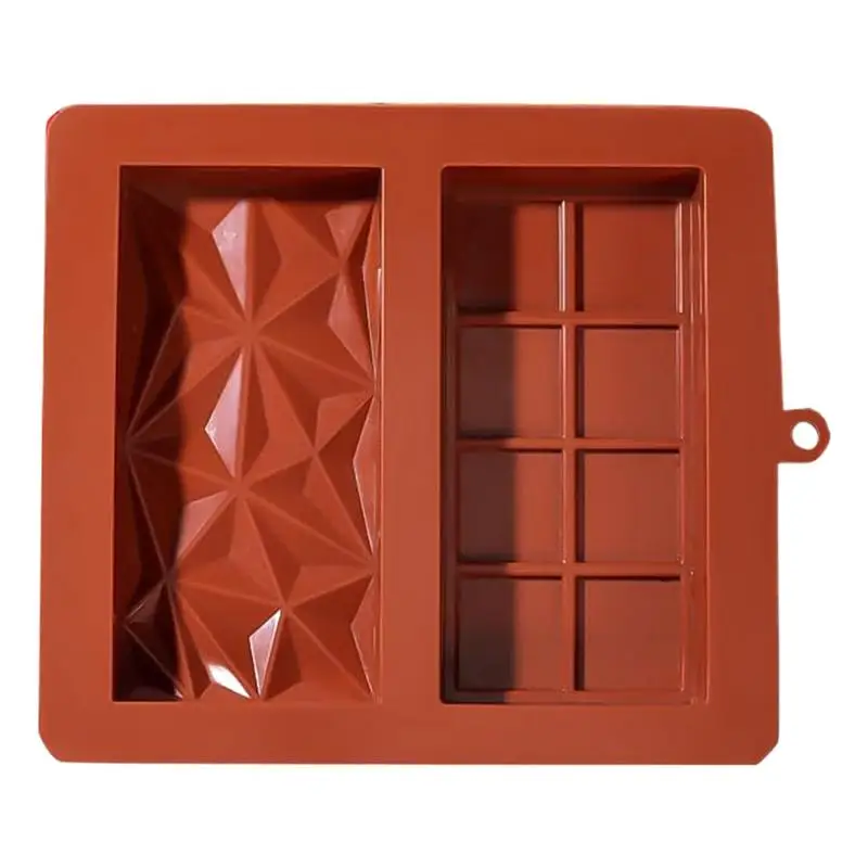 Moldes para barras de Chocolate, barras gruesas de silicona para hacer molde de café Fondant, fácil liberación, antiadherente para energía proteica, regalos hechos a mano
