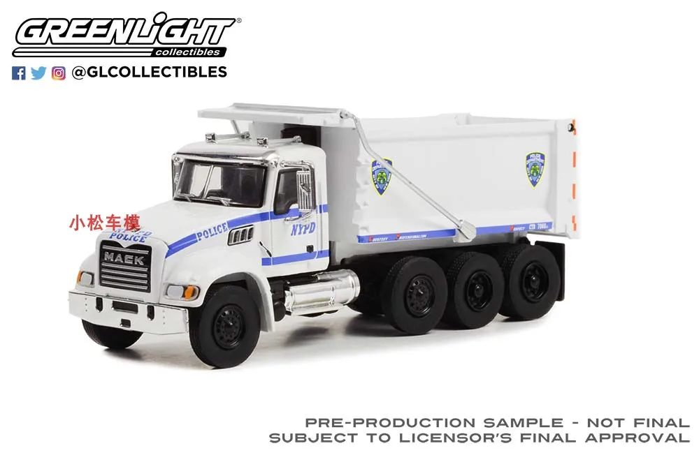 

1:64 2019 Mack Granite dump truck Metal Car Model Diecast Vehicle Collection Home Interior Decor Gift Kids Boy Toy